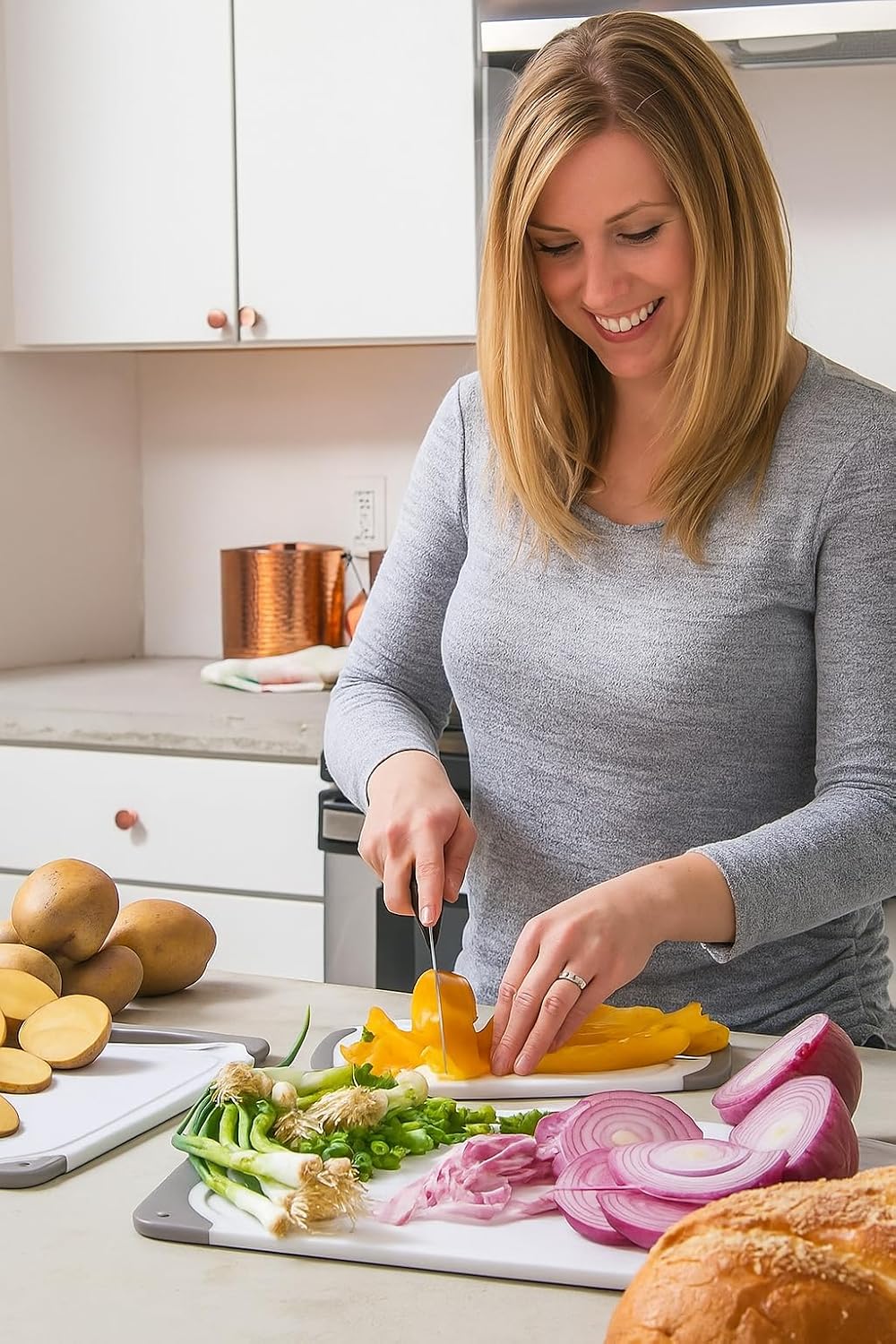 Tablas de cortar para cocina, tabla de cortar sin BPA, diferentes t...