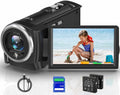 Gcasio Cámara de vídeo 2.7K videocámara QHD 56MP YouTube Vlogging C...
