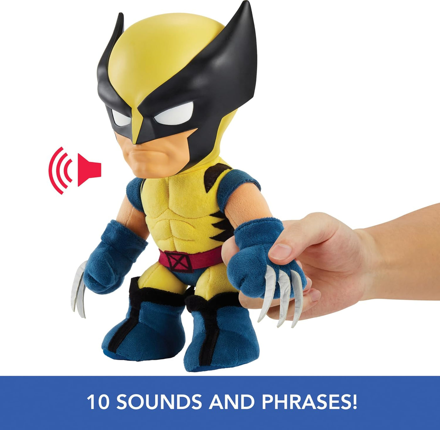 Mattel Marvel X-Men Peluche con sonidos y voz, coleccionable Wolver...