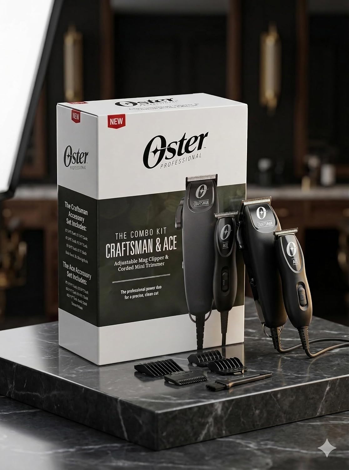 Oster Kit de corte de cabello universal profesional: cortadora magn...