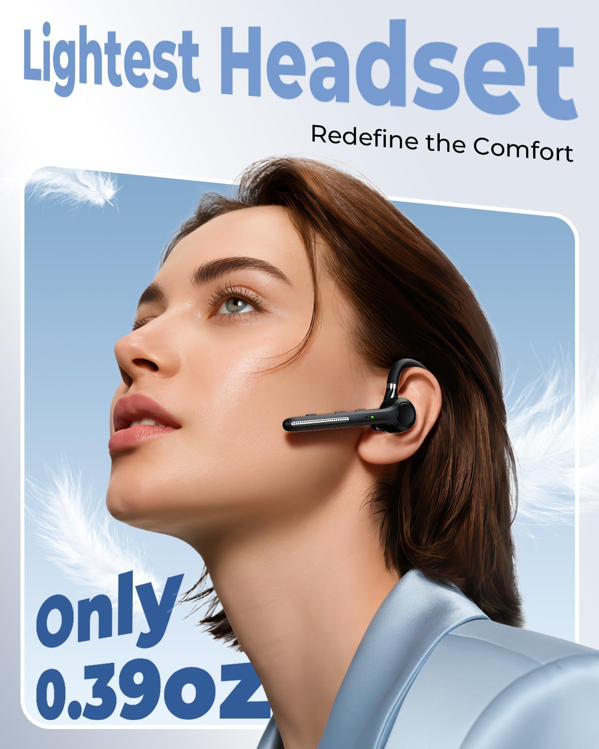 Ngsod Auricular Bluetooth V5.4, auricular inalámbrico USB Dongle co...