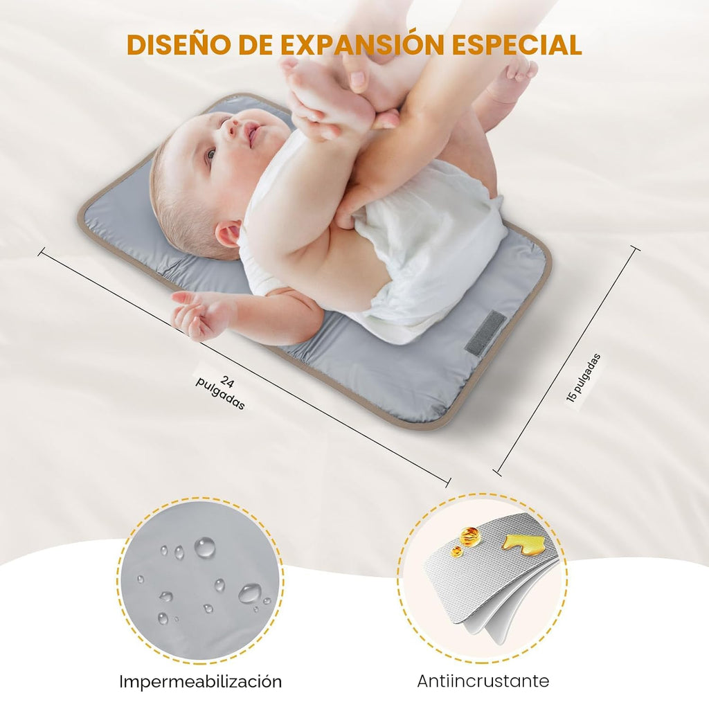 LOVEVOOK Mochila para Pañales, Bolsa de Pañales Tipo Tote con Bolsi...