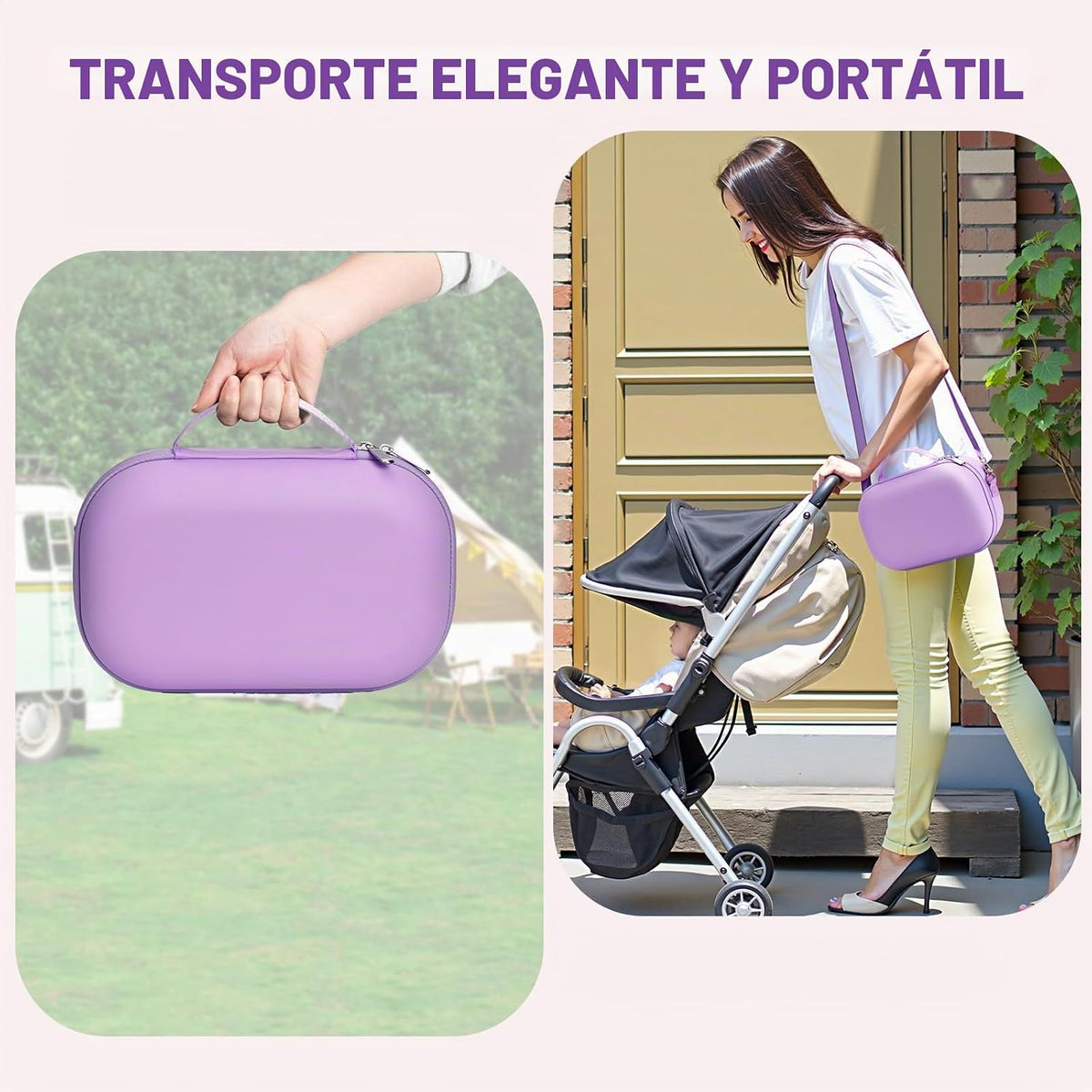 Bolsa de transporte para sacaleches portátil Momcozy y Willow, uso...