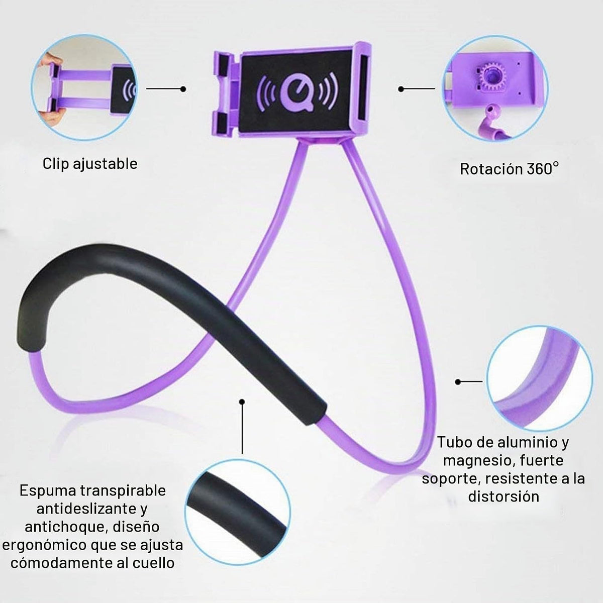 Faung Soporte universal para teléfono móvil, soporte para teléfono...