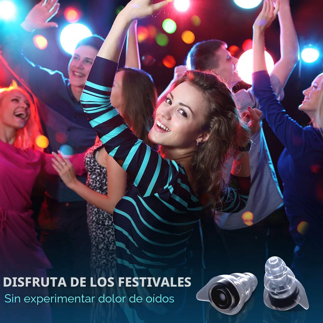 Tapones para oídos de alta fidelidad para conciertos, tapones reuti...
