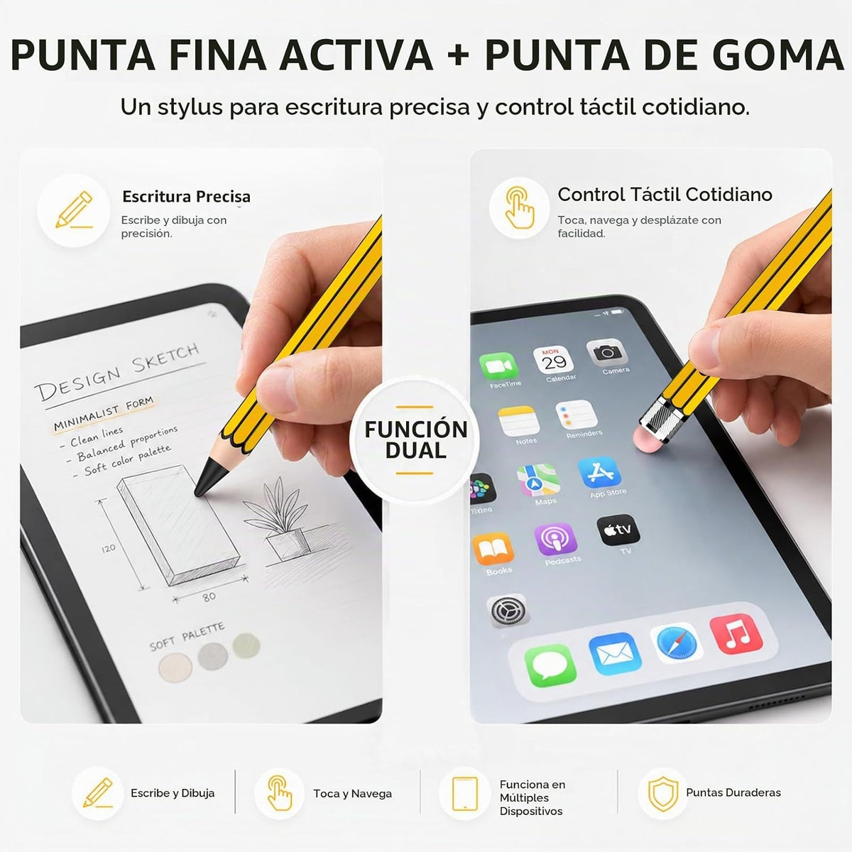 HATOKU Lápiz óptico estilo lápiz para Apple iPad 2018-2026, sin | C...