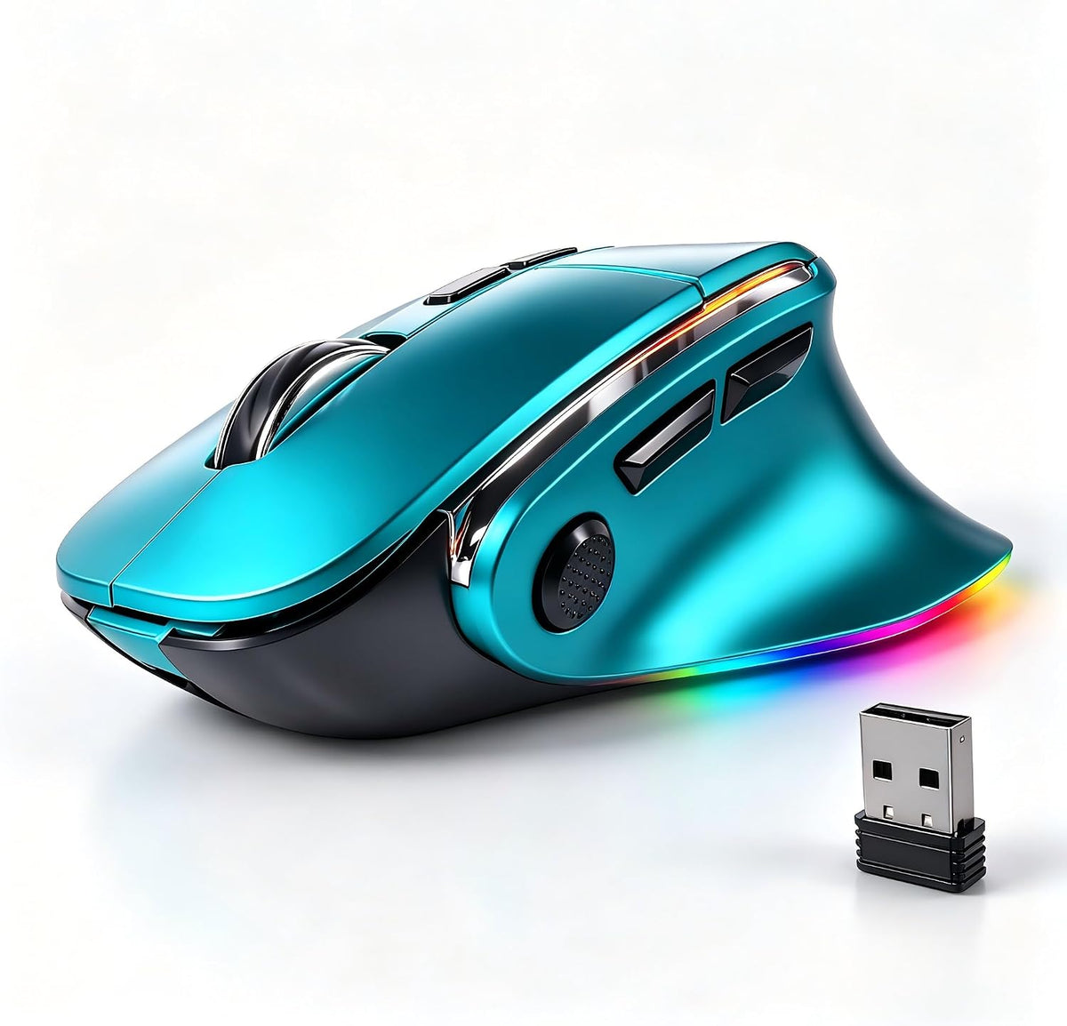 Ratón ergonómico con Jigger, mouse inalámbrico vertical Bluetooth,...