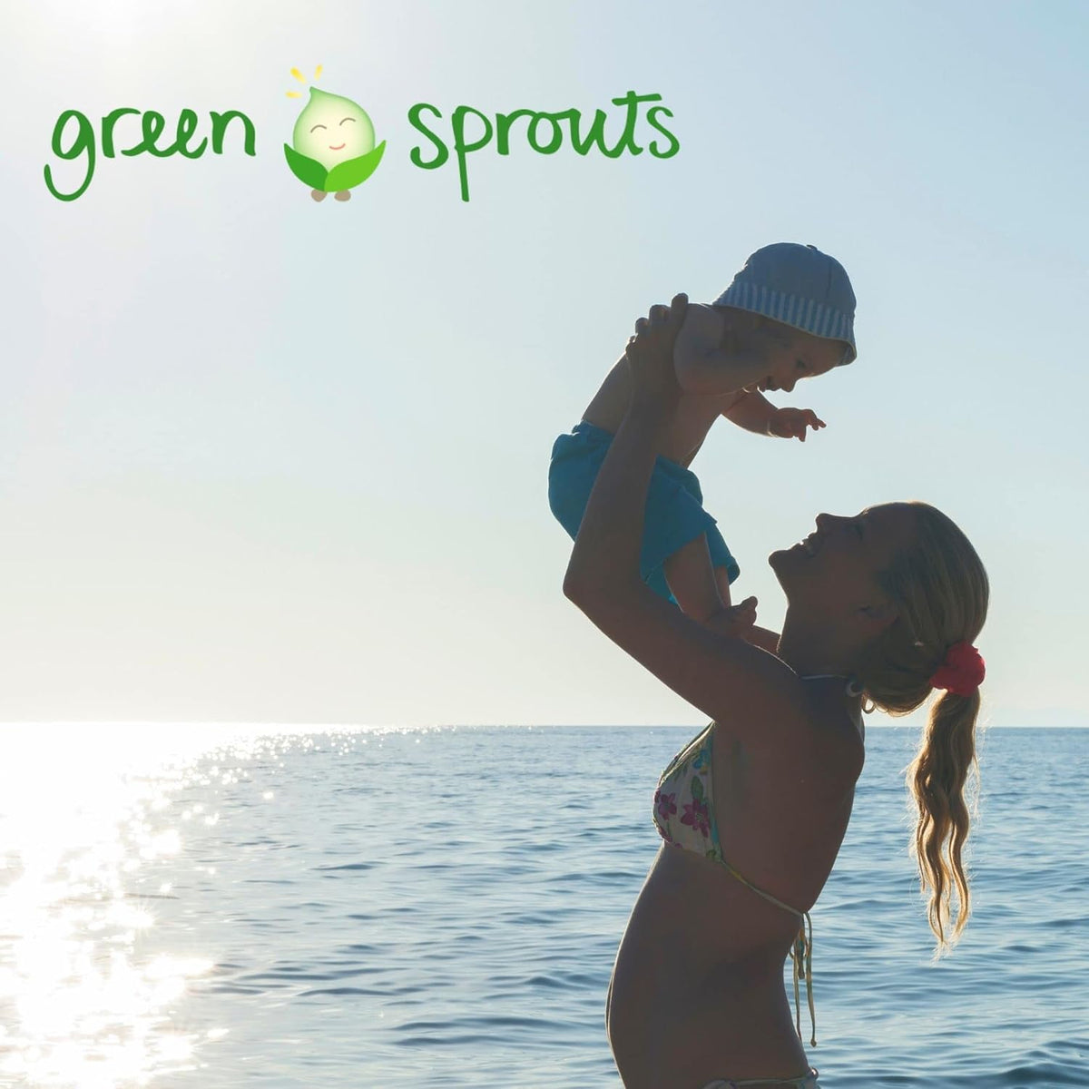 Green Sprouts Sombrero de natación unisex para bebé con protección...