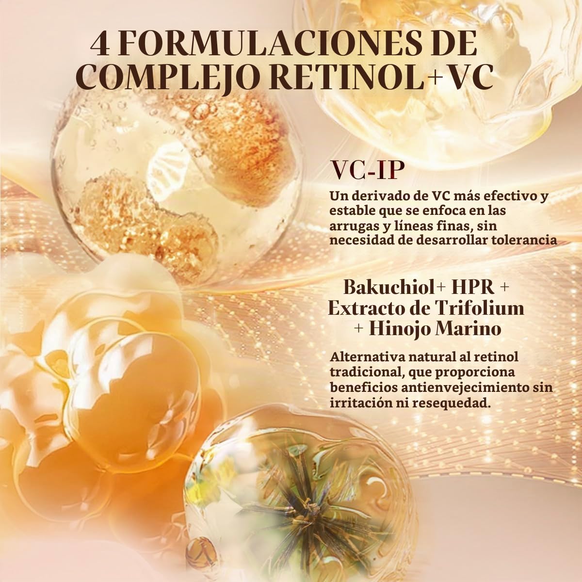 HKH Bakuchiol Plant Retinol Capsule Serum 30 Cápsulas (Luz+Masajead...