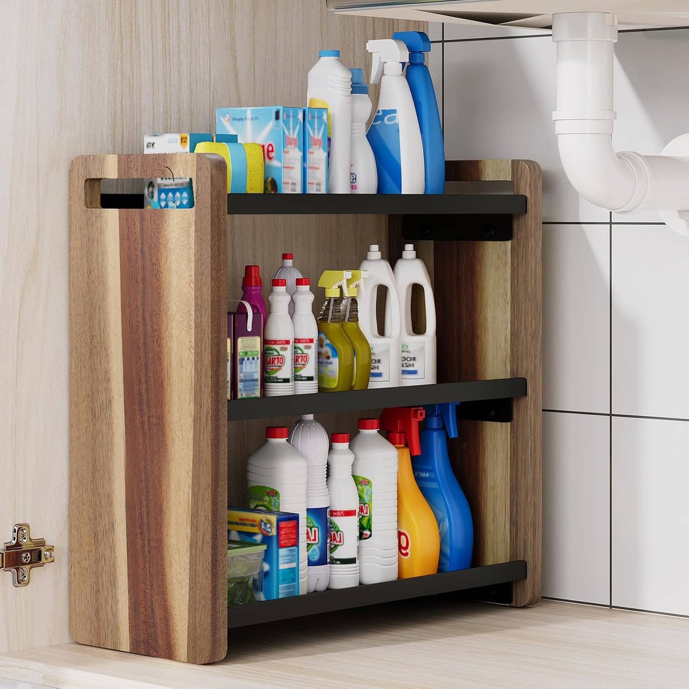 UJQSUN Organizador de mostrador de baño, organizador de baño, sopor...
