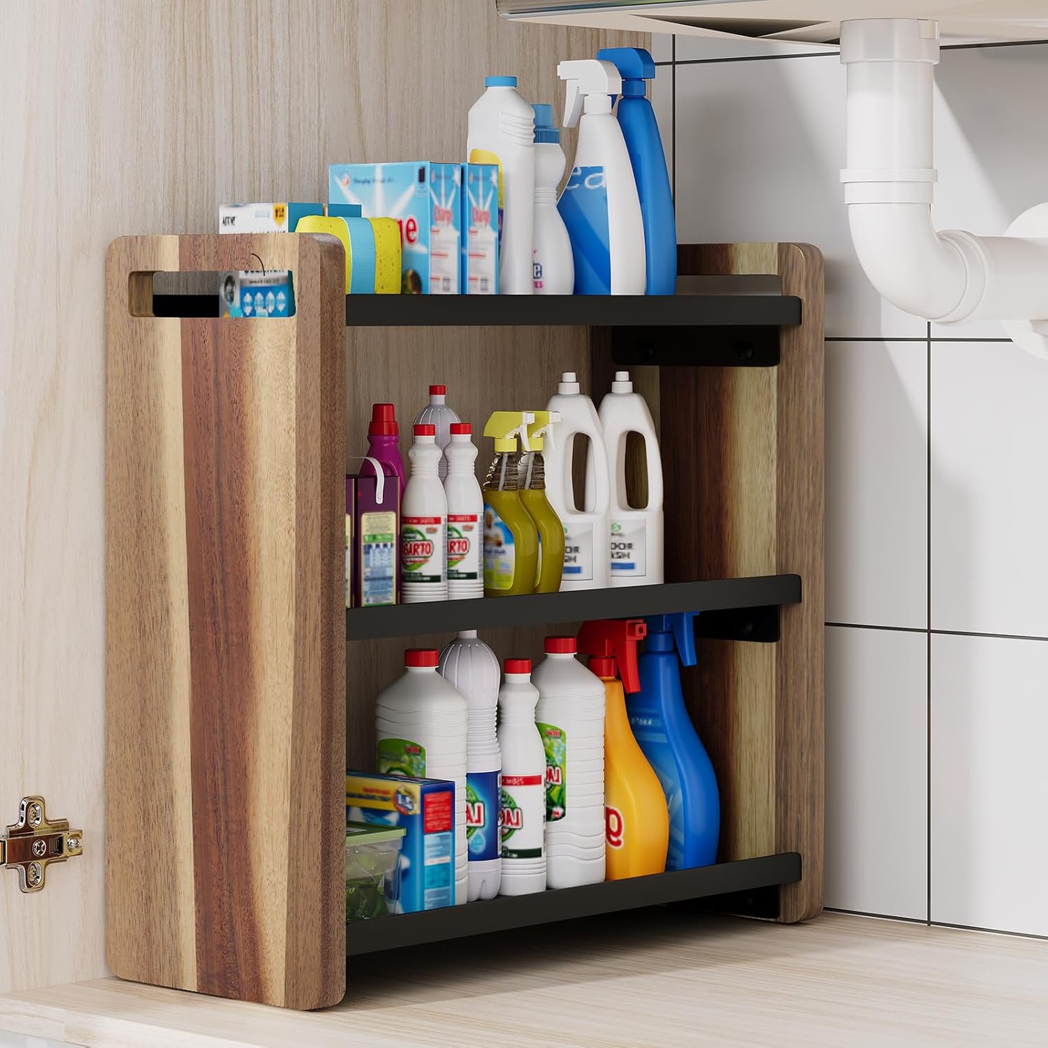 UJQSUN Organizador de mostrador de baño, organizador de baño, sopor...