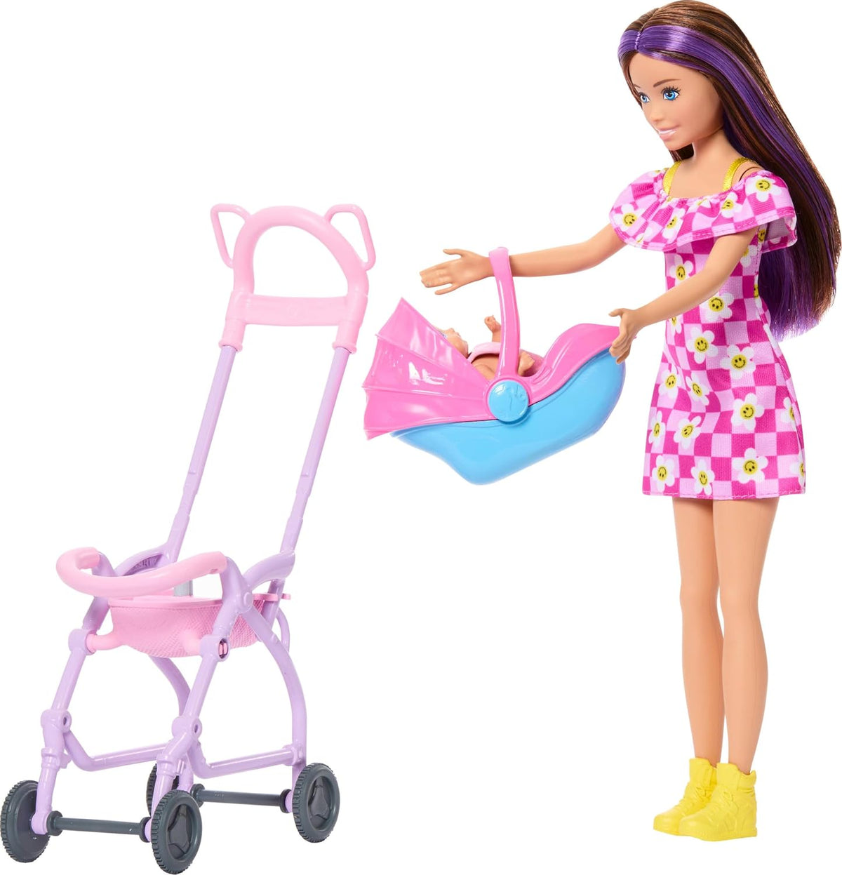 Barbie Skipper Babysitters Inc. Juego con muñeca morena | Muñeca de...