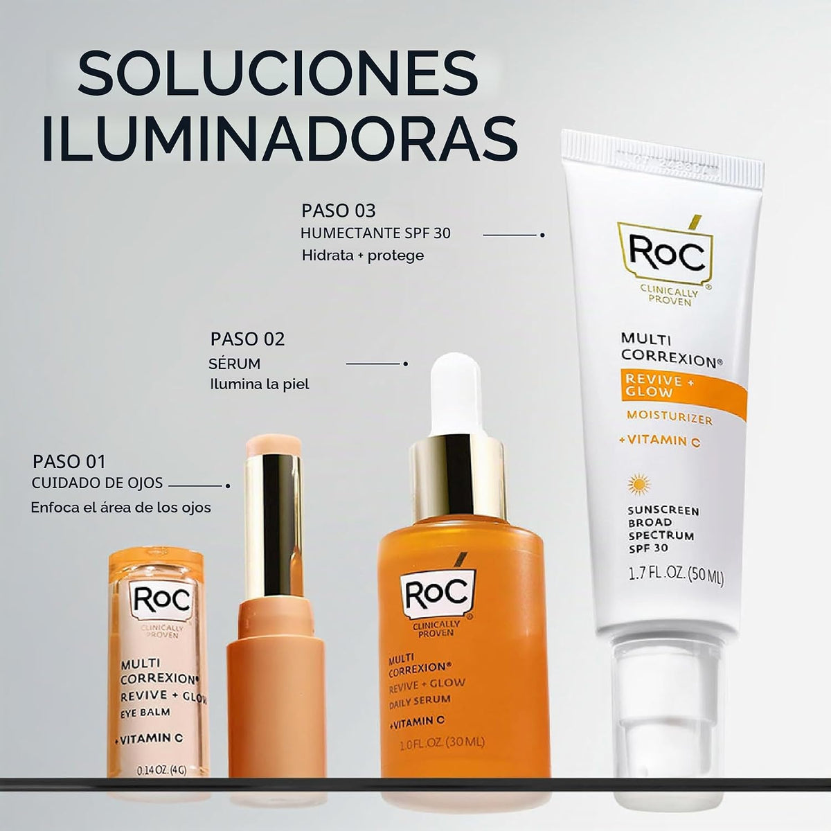 RoC Multi Correxion Vitamina C Protector Solar Amplio Espectro SPF...