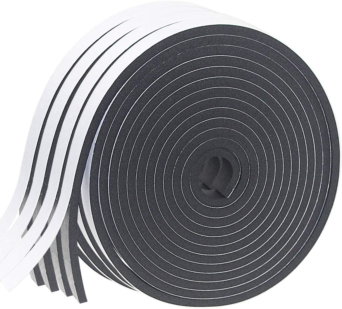 Tira de sellado de puerta para puertas y ventanas, 1\/2 pulgadas x...