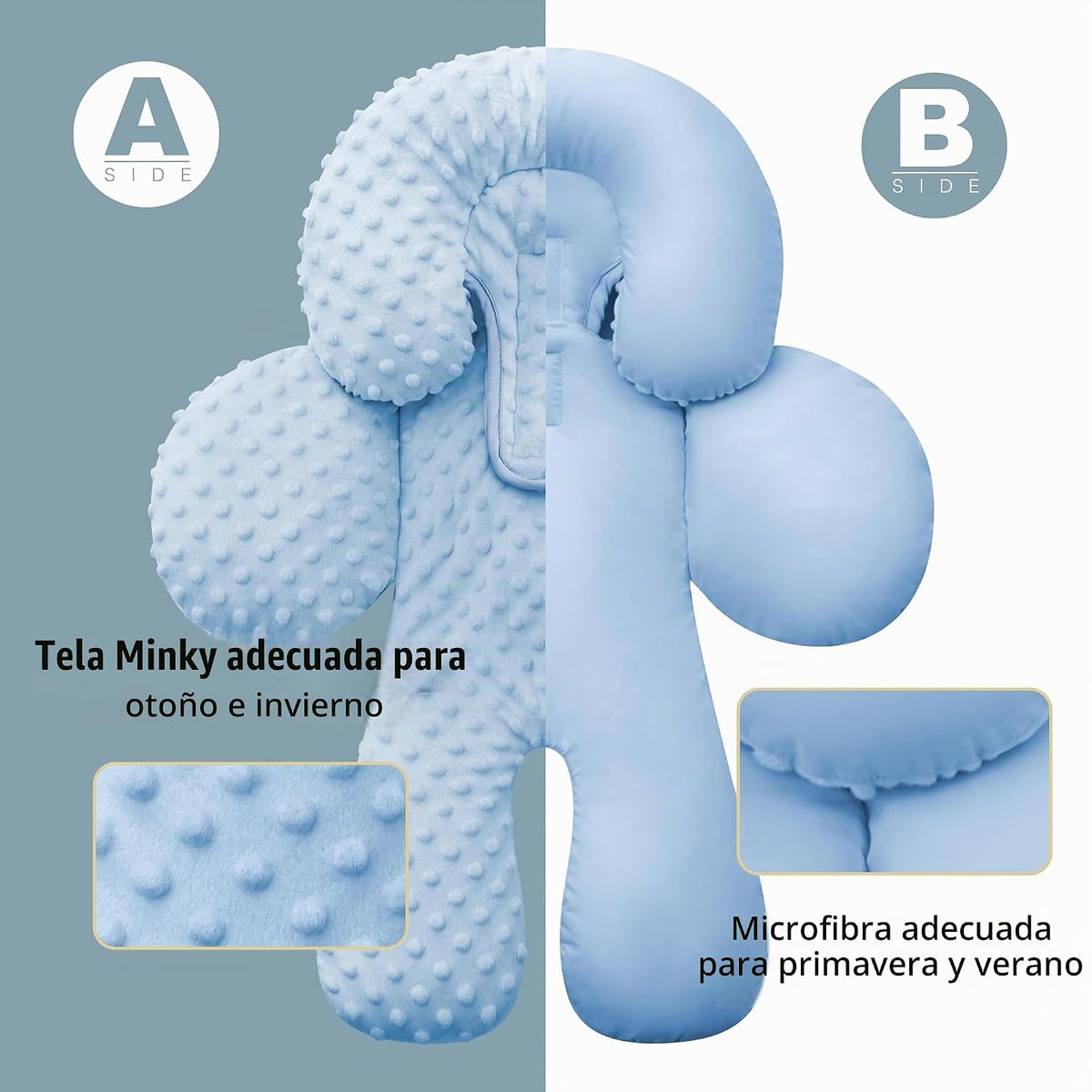 Pro Goleem Inserto de asiento de automóvil infantil, soporte para e...