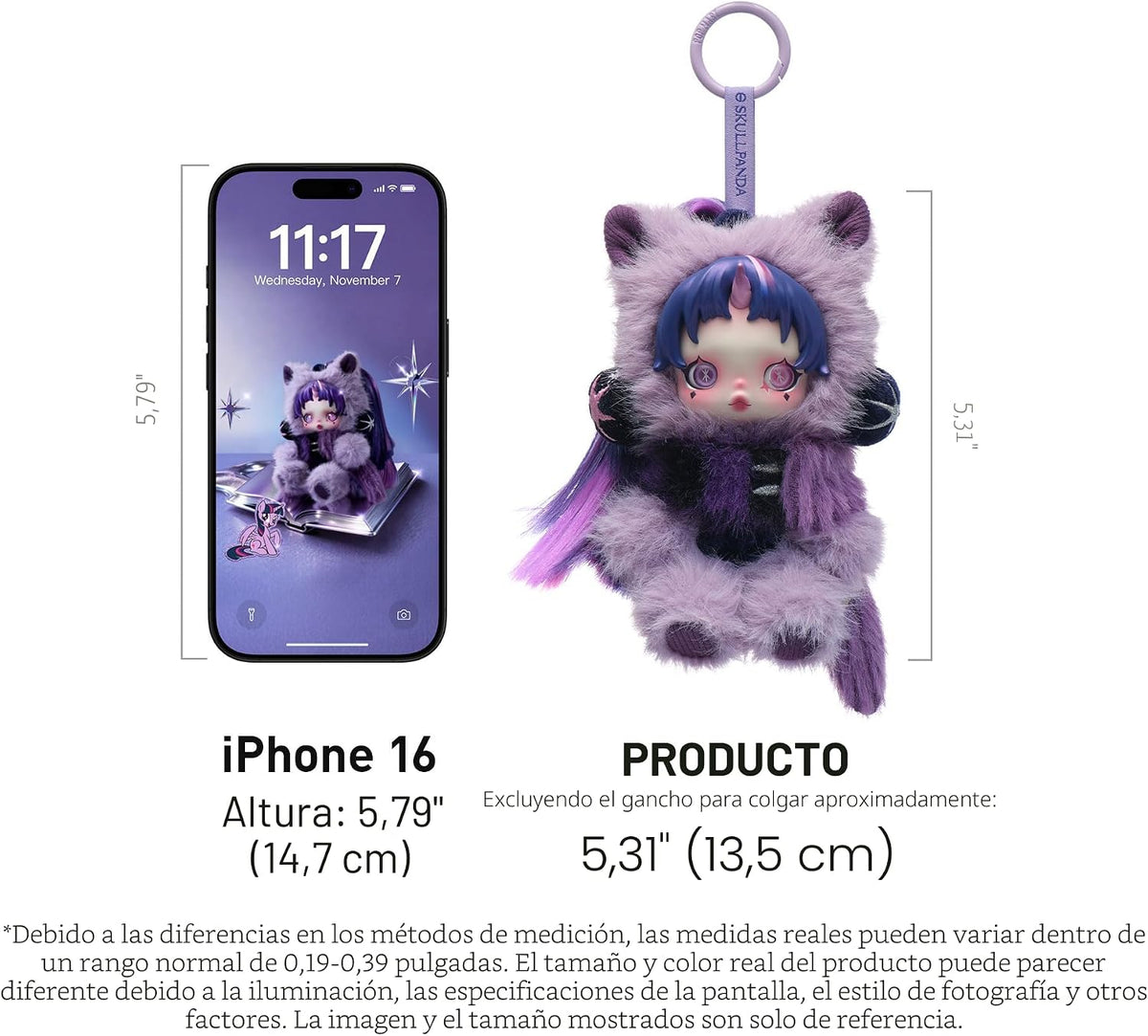 POP MART SKULLPANDA × My Little Pony Series - Caja ciega de felpa,...