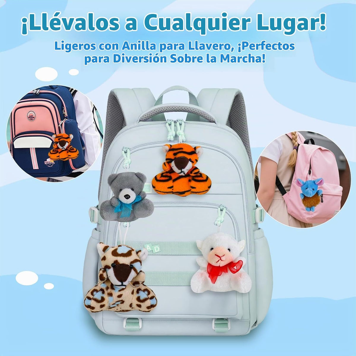 Gluaintdux Paquete de 24 mini juguetes de peluche a granel, animale...