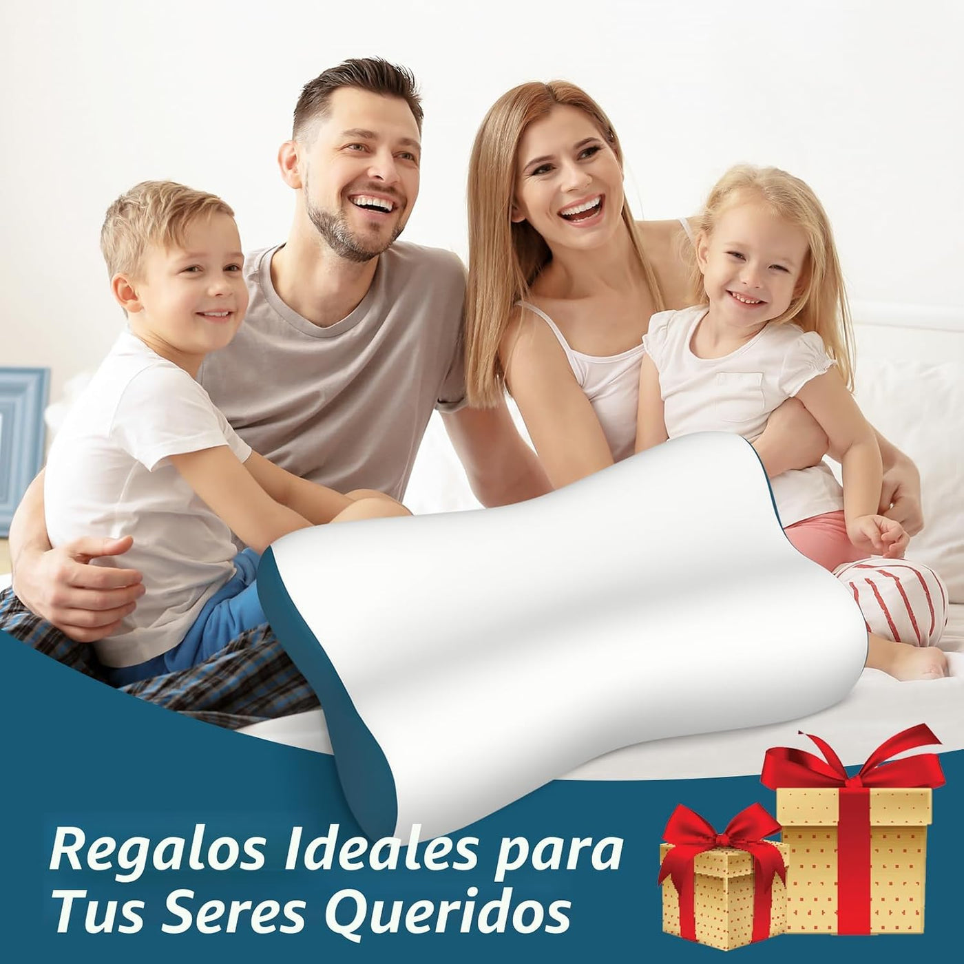 Almohada cervical para aliviar el dolor de cuello, almohadas de esp...