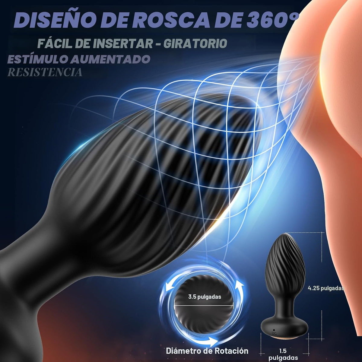 Juguetes sexuales para parejas, tapón grande para el trasero \u2013...
