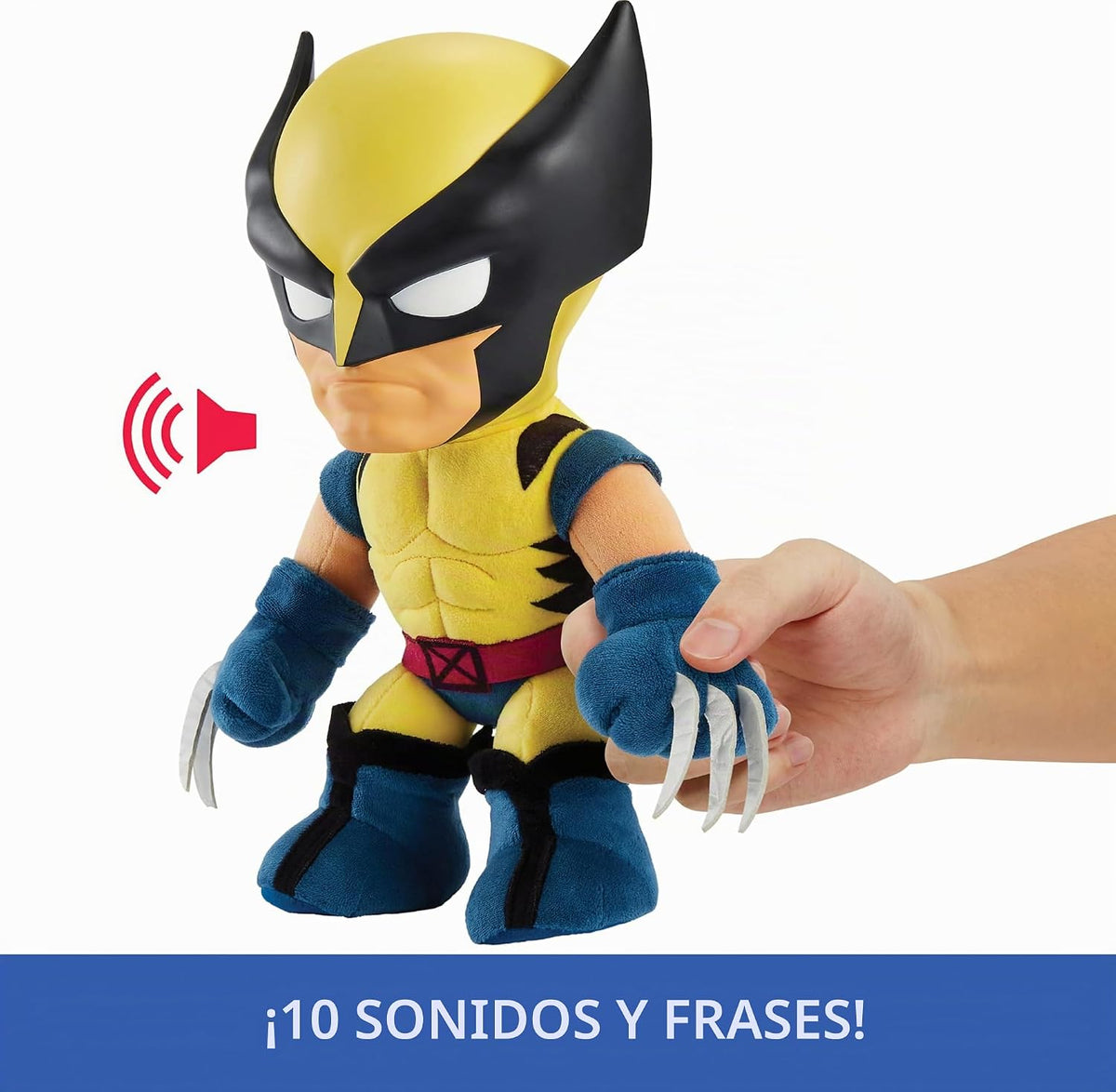 Mattel Marvel X-Men Peluche con sonidos y voz, coleccionable Wolver...