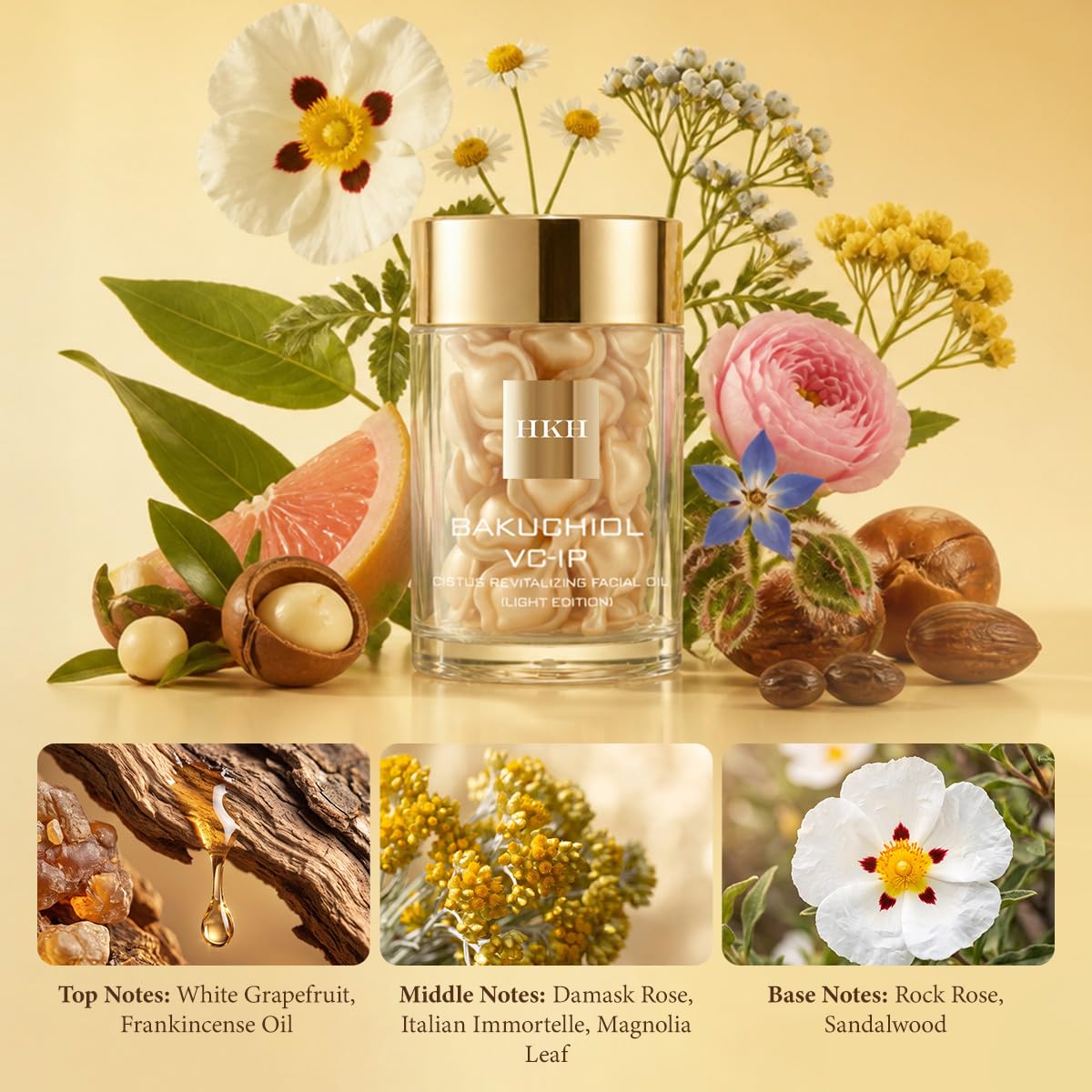 HKH Suero Bakuchiol, alternativa suave de retinol a base de plantas...