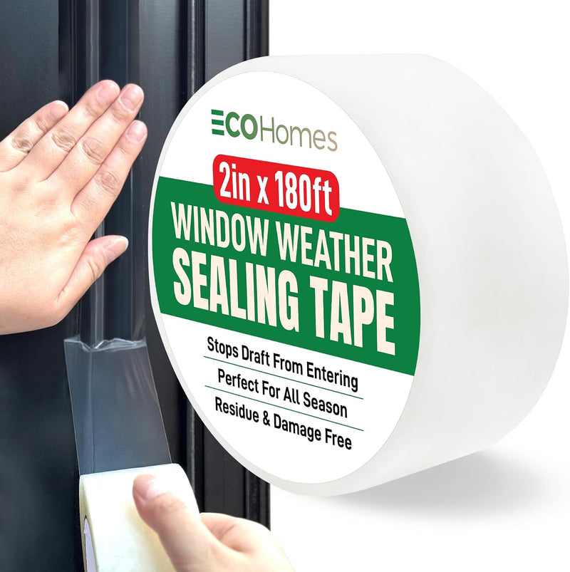 ECOHomes Cinta de sellado para ventanas (2 pulgadas de ancho x 180...