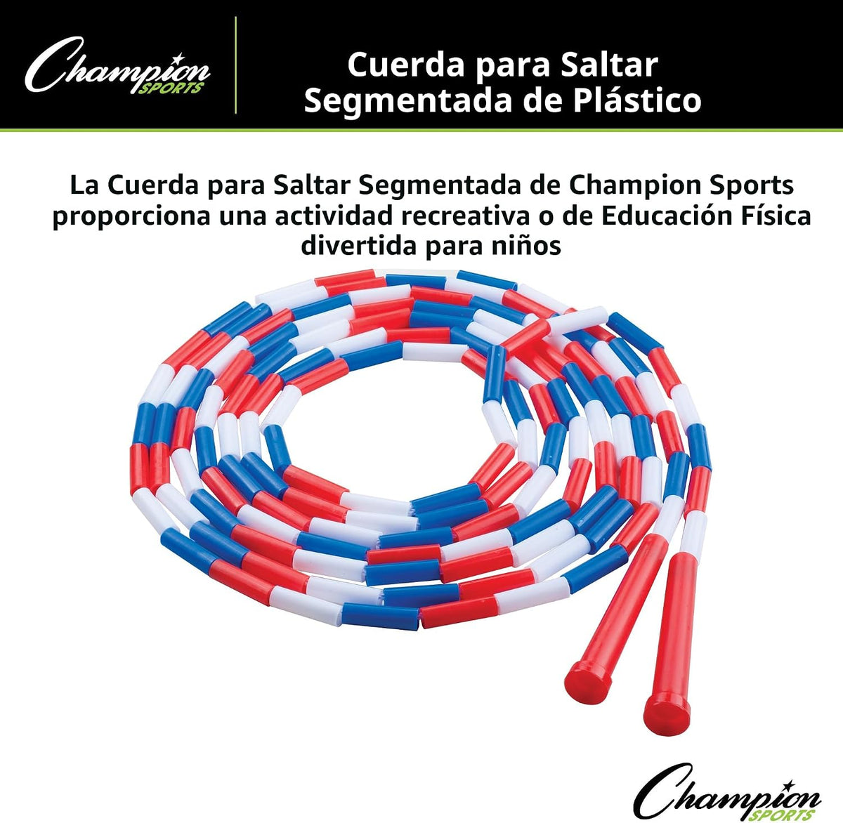 Cuerda para saltar segmentada de plástico Champion Sports