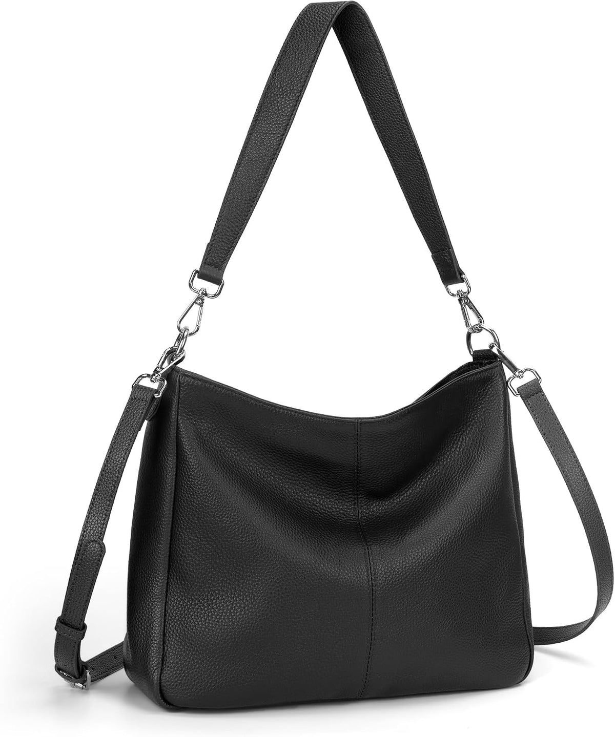 befen Bolso Hobo de cuero genuino para mujer, bolso de hombro para...