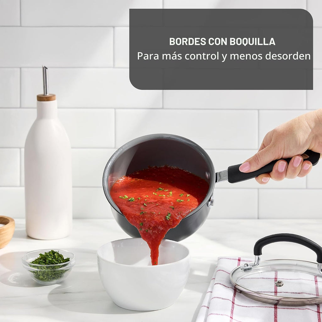 T-Fal Ultimate - Juego de utensilios de cocina antiadherentes de ce...