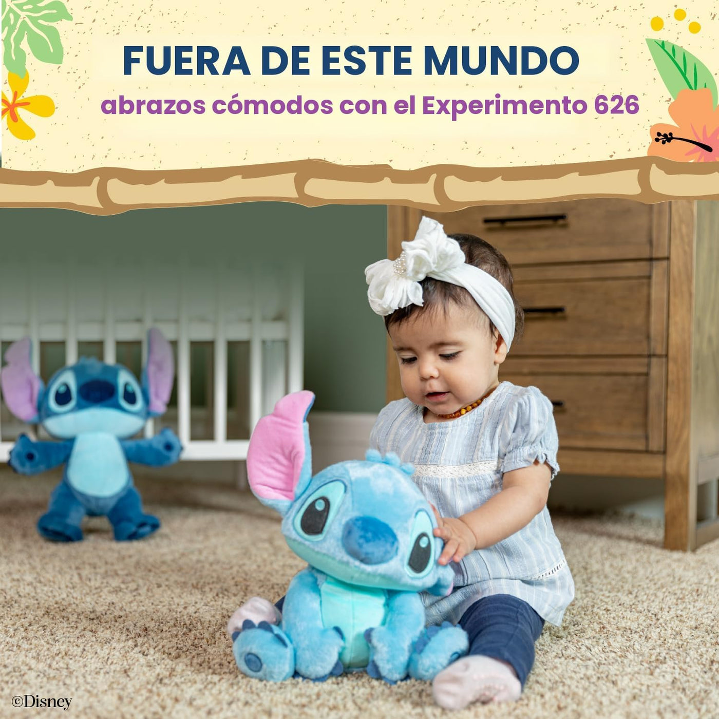 KIDS PREFERRED Disney Stitch de Risa y Gira Gira Juguete de Peluche...