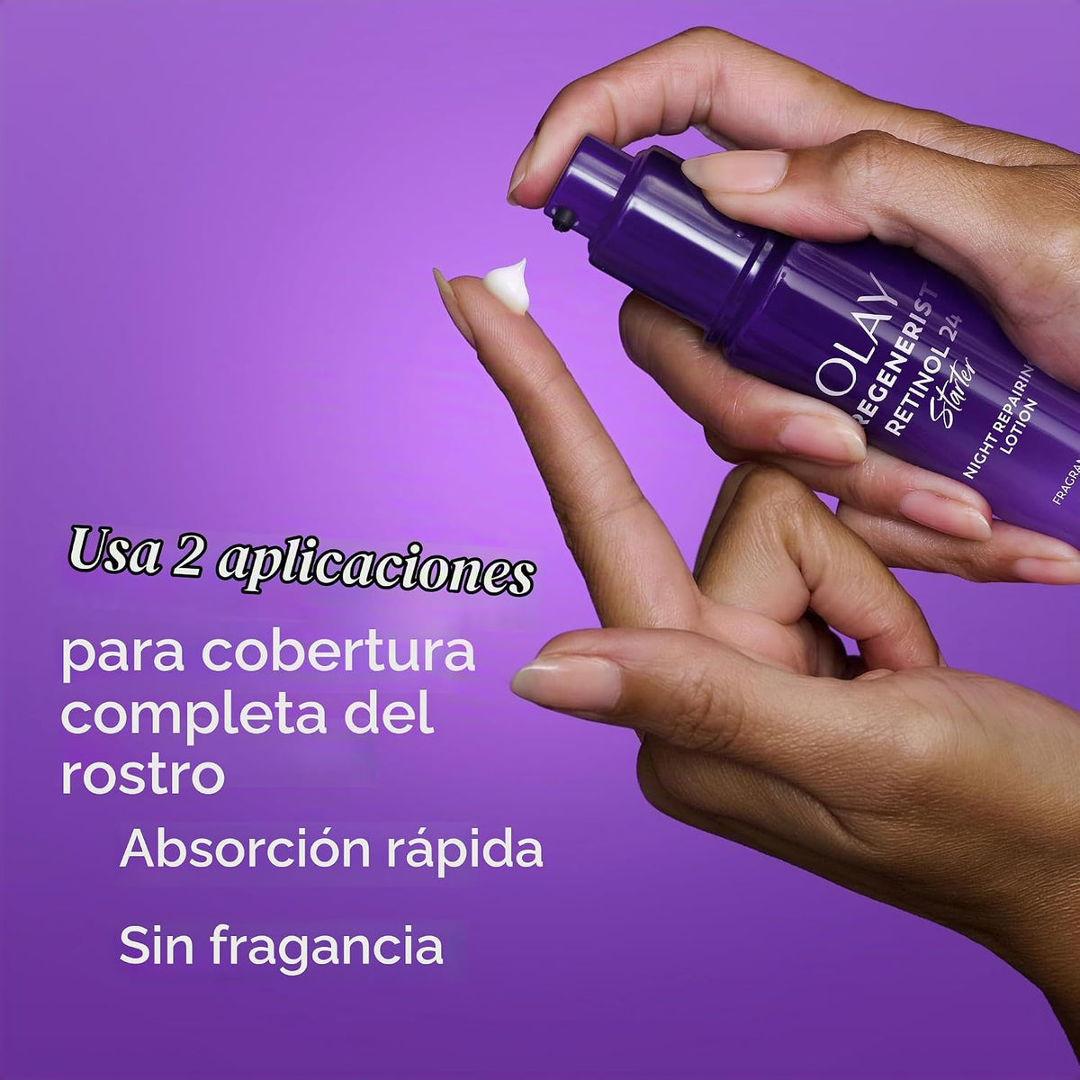 Olay Regenerist Retinol 24 Starter Night Loción reparadora, sin fra...