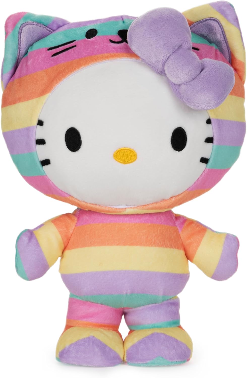 GUND - Muñeco de peluche de Hello Kitty con atuendo arco iris de Sa...