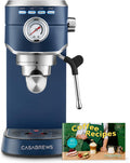 Máquina de espresso CASABREWS de 20 bares, cafetera profesional con varita espumadora de leche, máquina de café espresso con tanque de agua extraíble de 34 oz, regalo para amantes del café