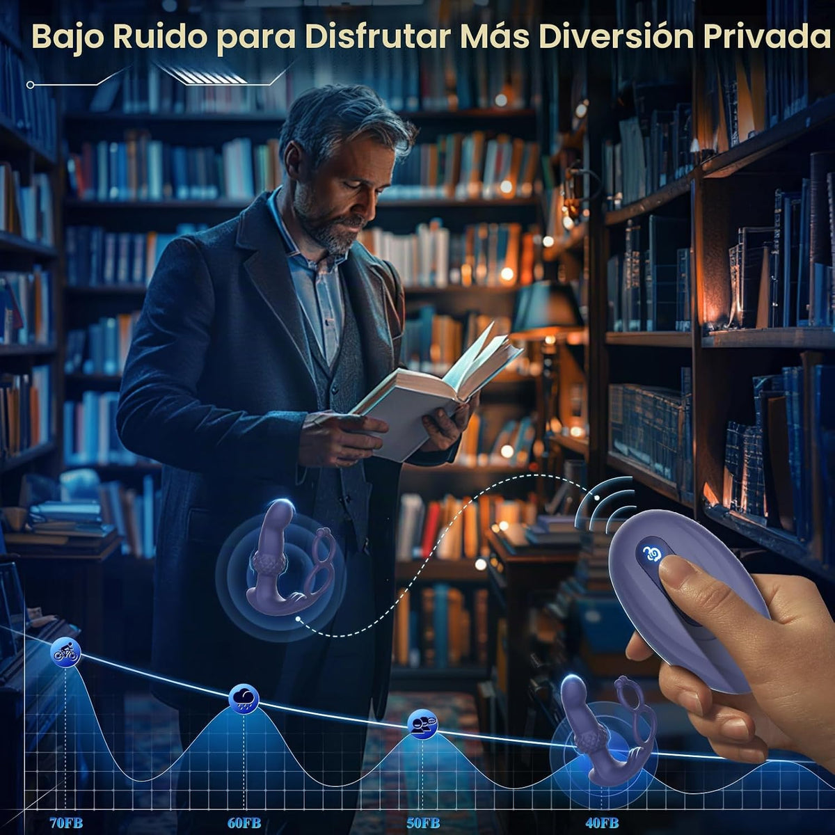 BEISAR - Masajeador de próstata vibrador anal, vibrador de empuje,...
