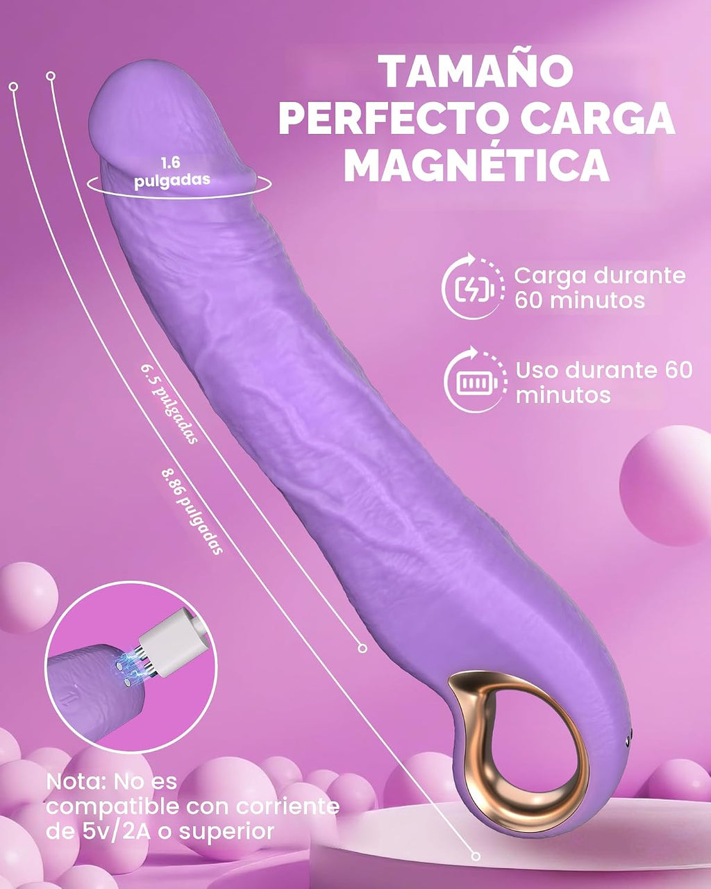 UTIMI Juguetes sexuales del vibrador del consolador de empuje, cons...