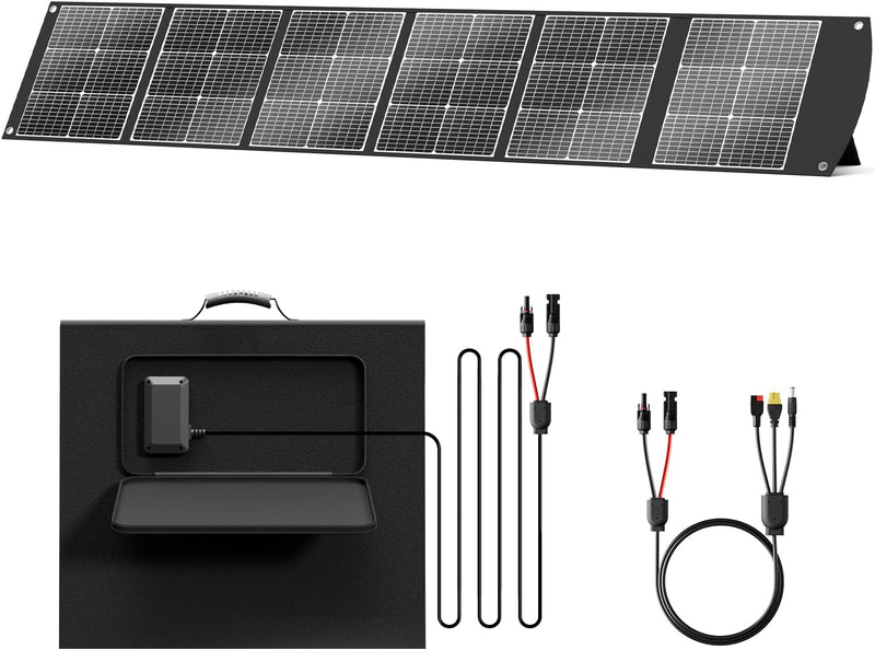 Maleta portátil con Panel Solar de 300W, Cable MC4 de 40V, XT60 DC...