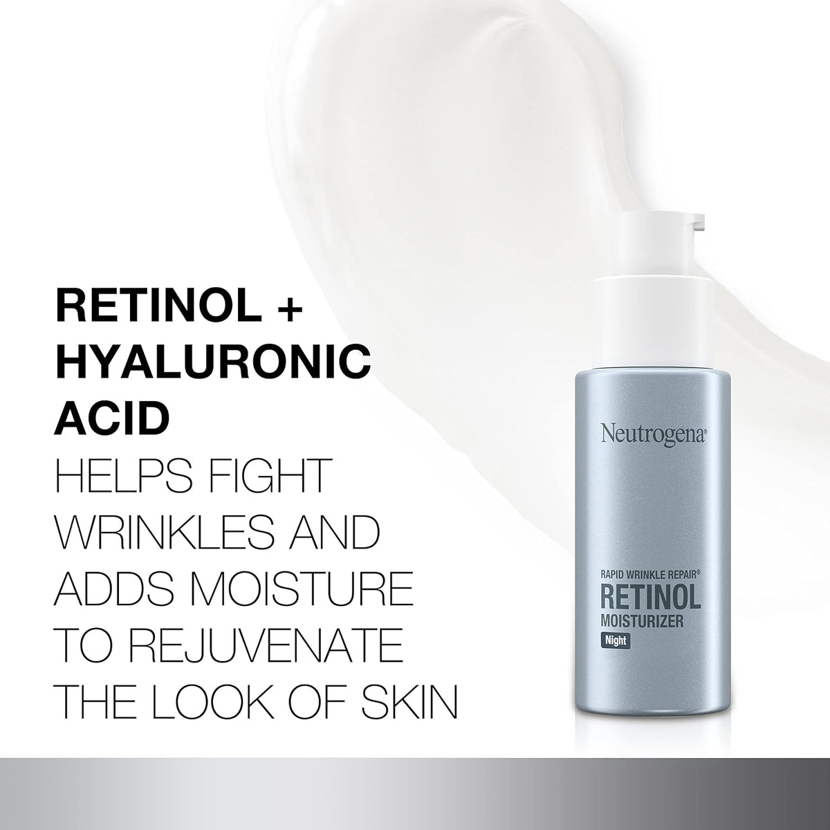 Neutrogena Crema hidratante facial con retinol, reparación rápida d...
