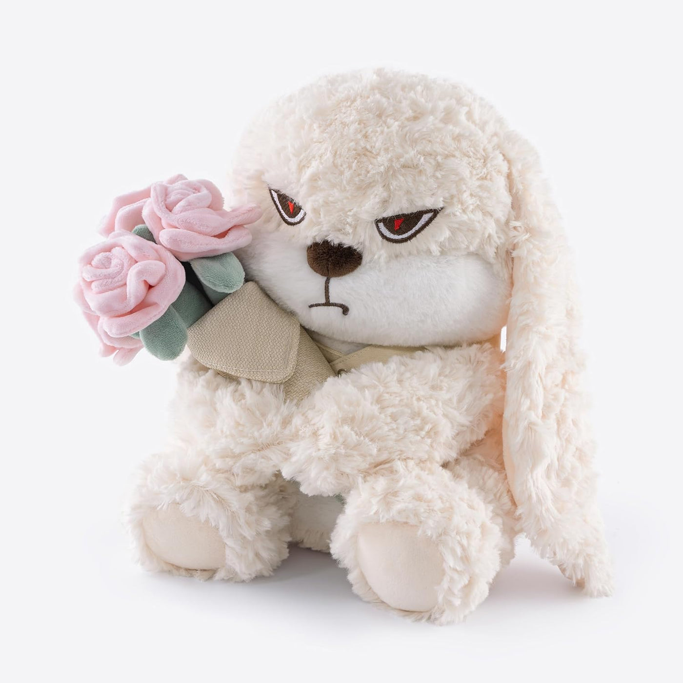 Adorable conejo de peluche de 11.4 pulgadas, ramo de rosas para abr...