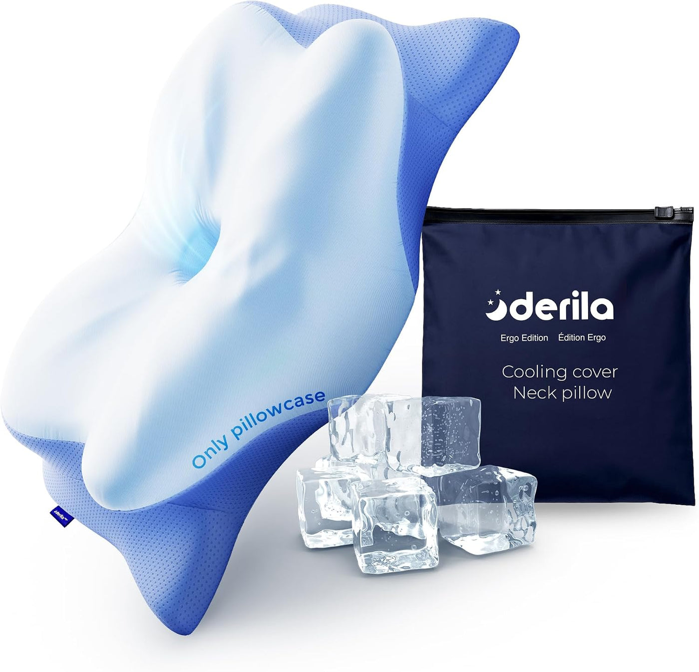 Derila Ergo Funda de Almohada Almohada Cervical de Cuello para Dorm...