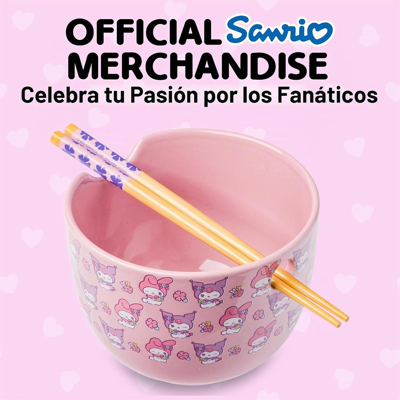Silver Buffalo Sanrio Hello Kitty y sus amigos My Melody y Kuromi -...