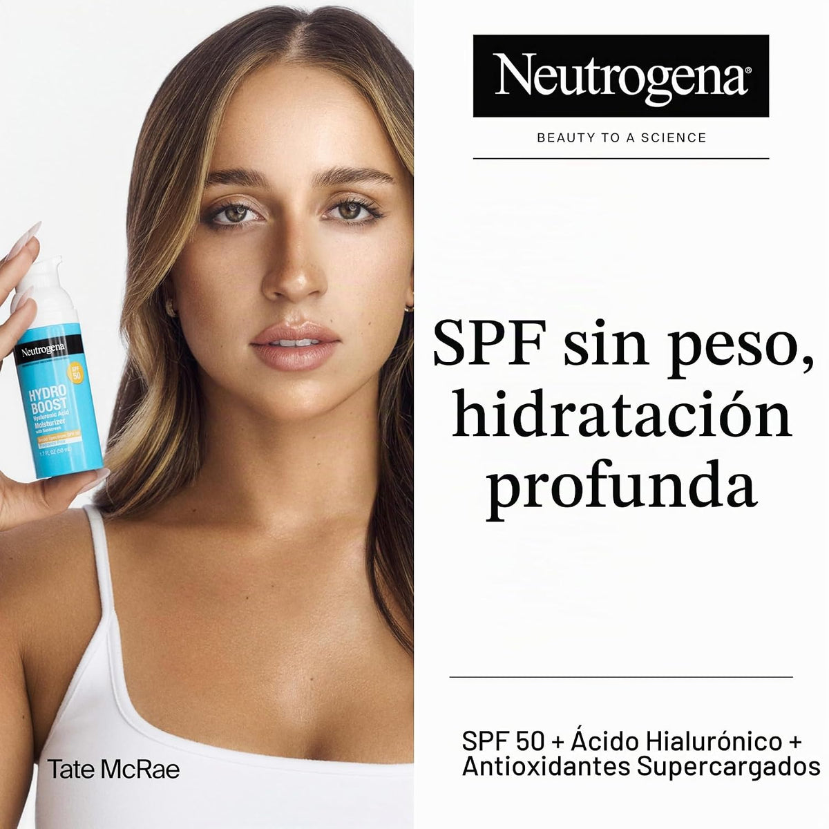 Humectante facial con ácido hialurónico Neutrogena Hydro Boost con...