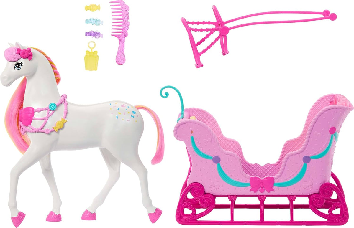Barbie en el Cascanueces Tierra de Dulces Caballo y Trineo | Acceso...