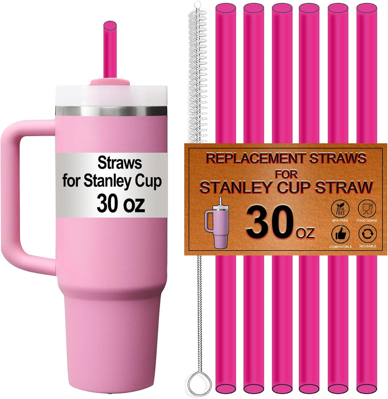 Paquete de 6 popotes de repuesto para vaso Quencher Stanley de 30 o...