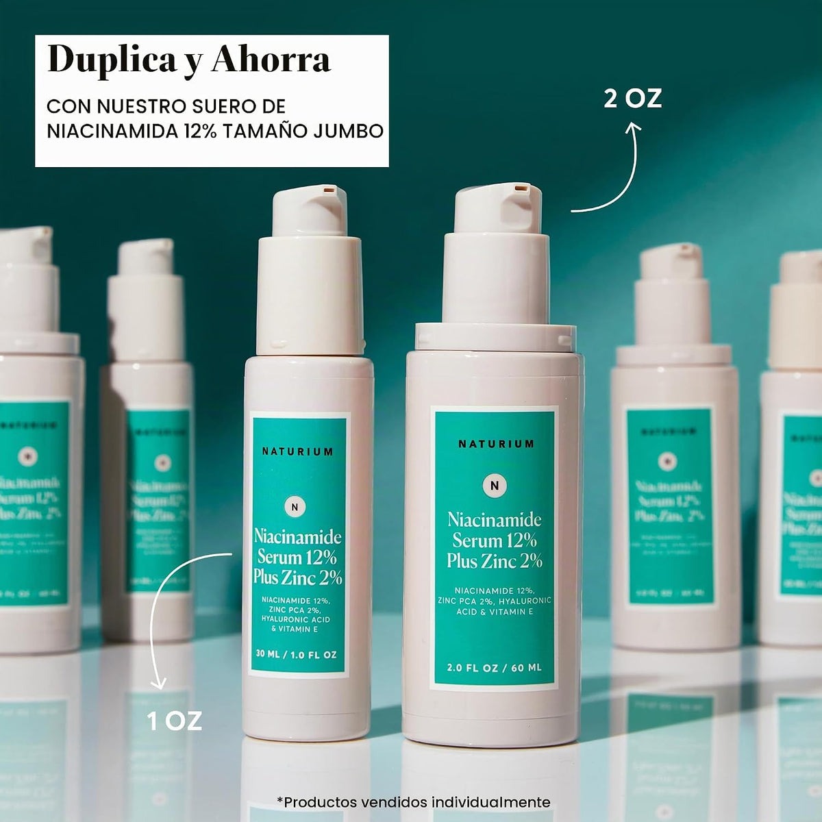 Naturium Suero facial de niacinamida 12% más zinc 2%, antienvejecim...