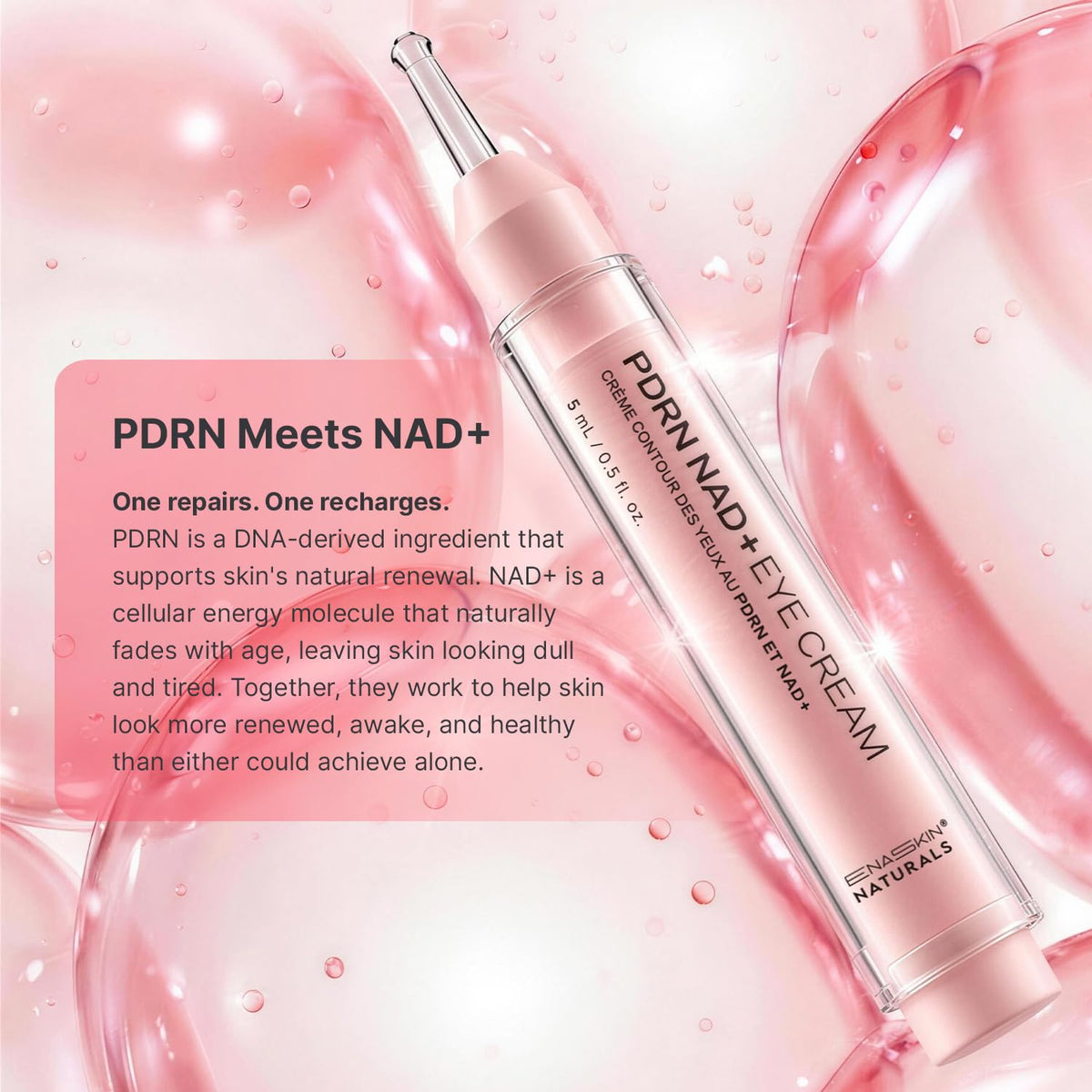 ENASKIN NATURALS PDRN &amp; NAD+ Crema de ojos antienvejecimiento c...