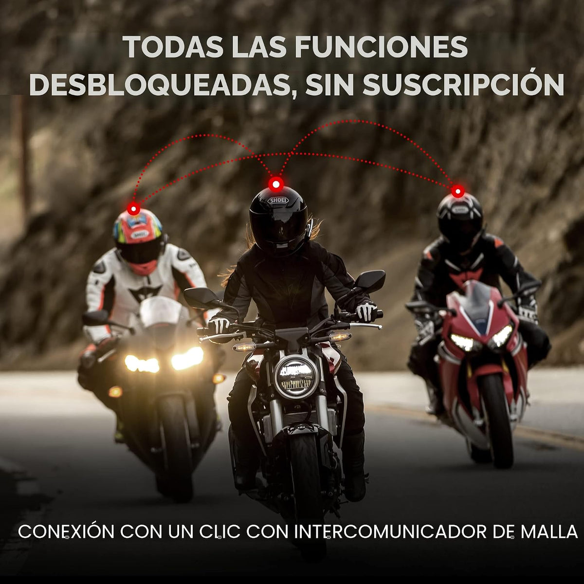 Sena 50S motocicleta Jog Dial Comunicación Bluetooth Auricular w\/s...