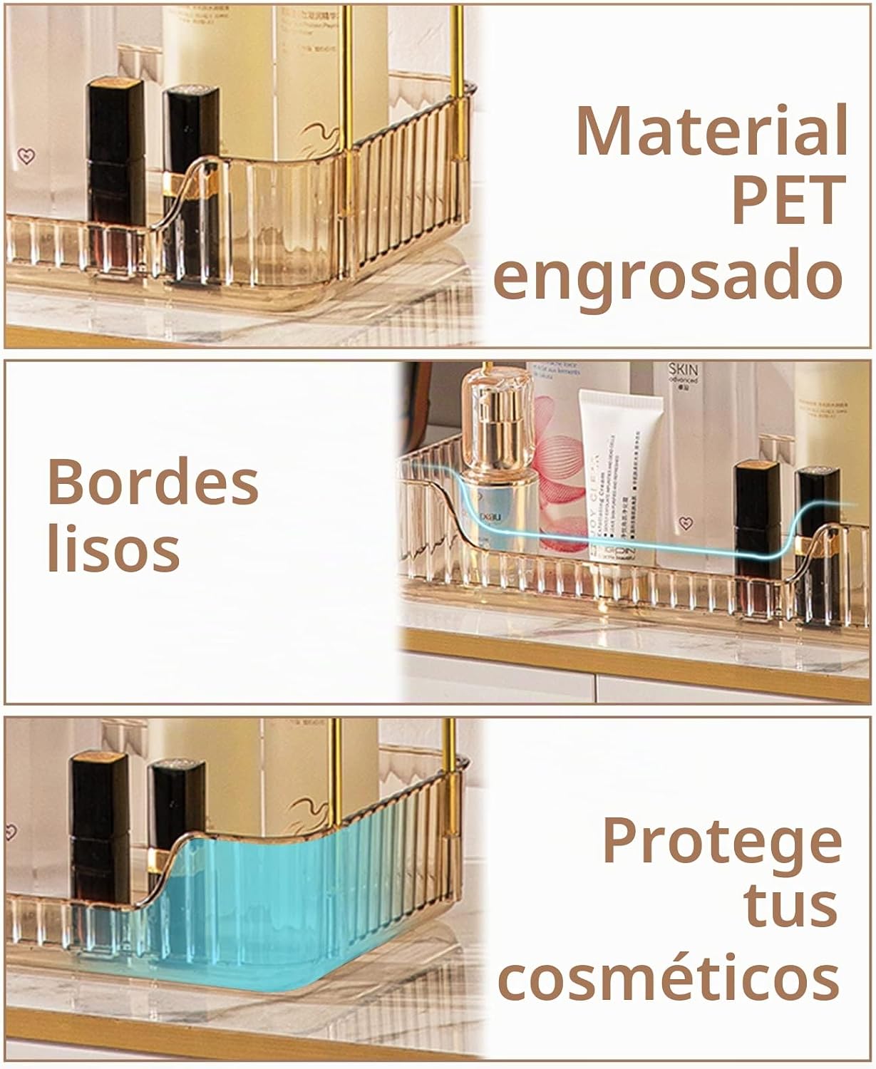 shuang qing Organizador de Baño para Encimera, Estante de Almacenam...