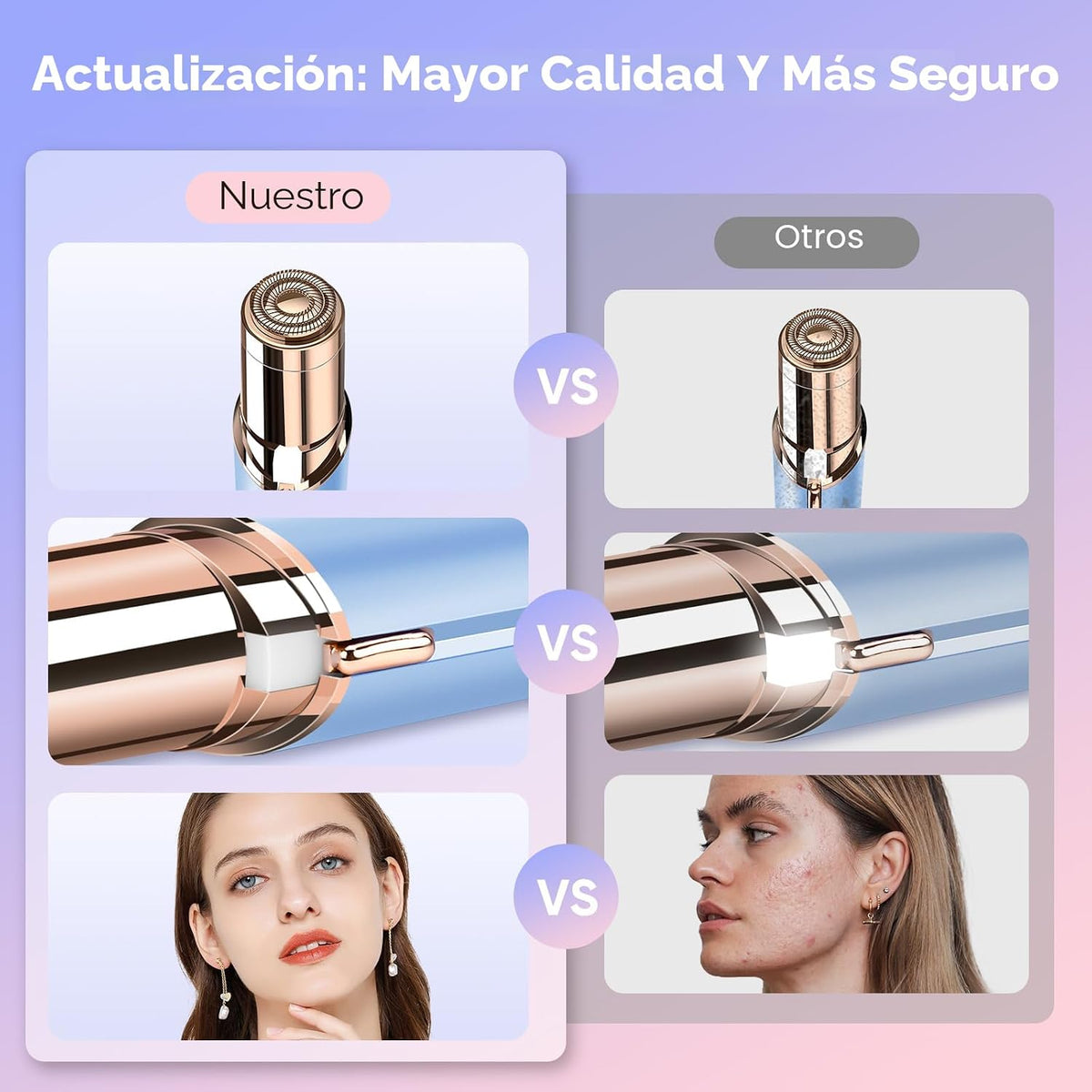 Removedor de vello facial para mujeres, como se ve en la televisión...