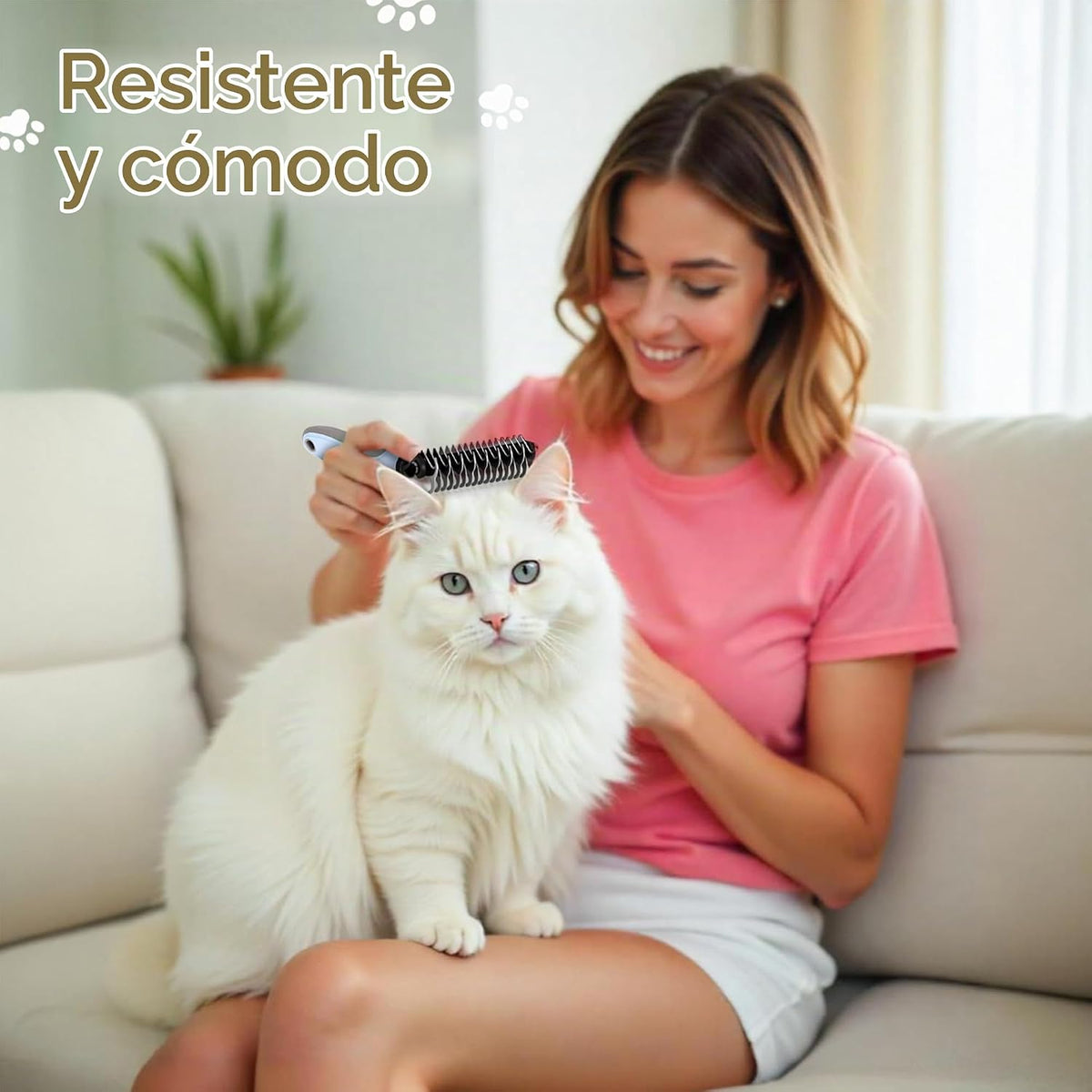 Kit de aseo para gatos y perros, removedor de pelo mate para gatos,...