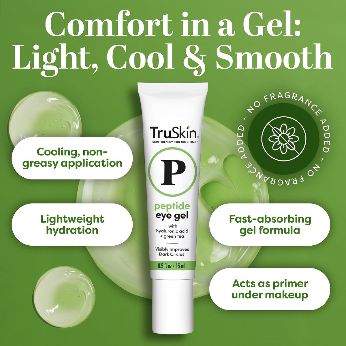 TruSkin Peptide Duo - Suero de péptido de colágeno 1 oz con gel par...